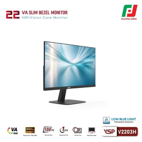  MÀN HÌNH VSP V2203H 21.5 INCH VA 100HZ 1MS 