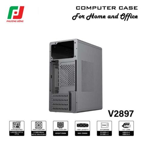  VỎ CASE VSP V2897 (MID TOWER| NO FAN) 