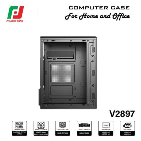  VỎ CASE VSP V2897 (MID TOWER| NO FAN) 