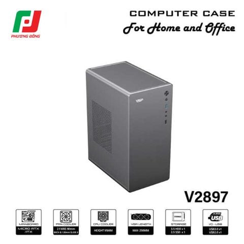  VỎ CASE VSP V2897 (MID TOWER| NO FAN) 