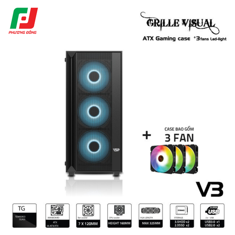  VỎ CASE MÁY TÍNH VSP V3 