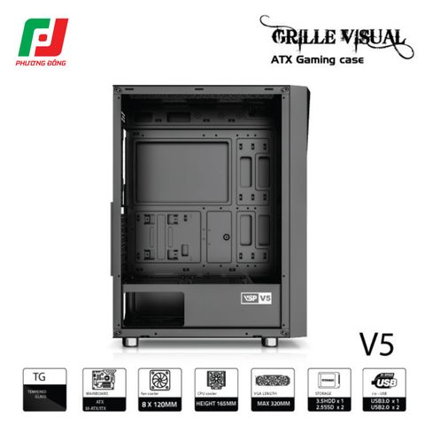  VỎ CASE MÁY TÍNH VSP V5 