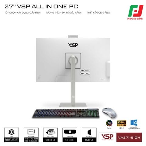  MÁY TÍNH ĐỂ BÀN VSP ALL IN ONE VA271-610H 