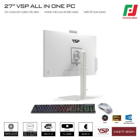  MÁY TÍNH ĐỂ BÀN VSP ALL IN ONE VA271-610H 