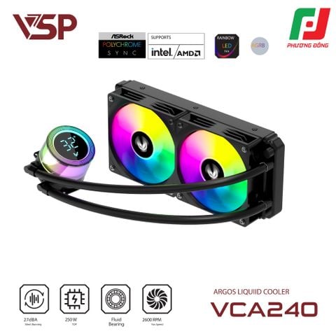  Tản Nhiệt Nước AIO CPU VSP VCA-240 ARGB (240MM) 