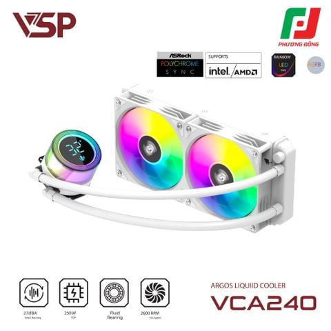  Tản Nhiệt Nước AIO CPU VSP VCA-240 ARGB (240MM) 