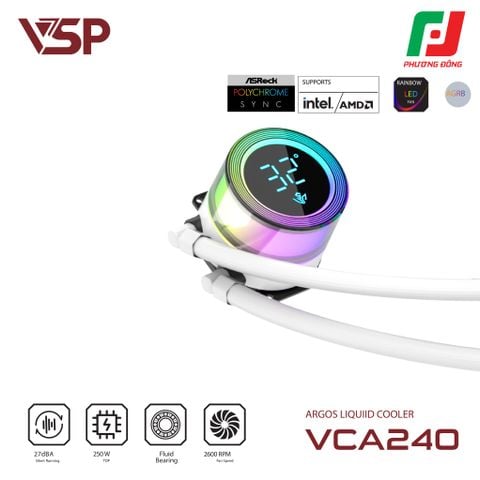  Tản Nhiệt Nước AIO CPU VSP VCA-240 ARGB (240MM) 