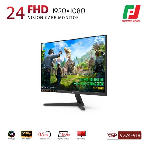  MÀN HÌNH VSP VG24FA18 (23.8INCH/ FHD/ VA/ 180HZ/ 0.05MS) 