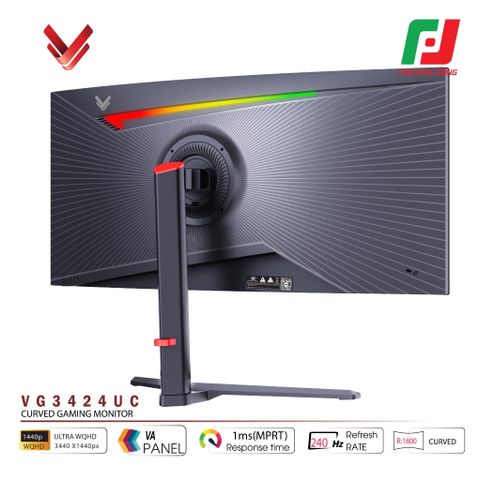  MÀN HÌNH CONG VSP VG3424UC (34INCH| UWQHD| VA| 1800R| HDR| 240HZ| 1MS| FREESYNC) 