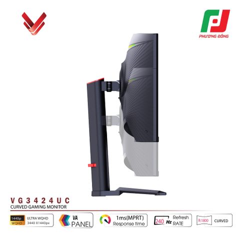  MÀN HÌNH CONG VSP VG3424UC (34INCH| UWQHD| VA| 1800R| HDR| 240HZ| 1MS| FREESYNC) 