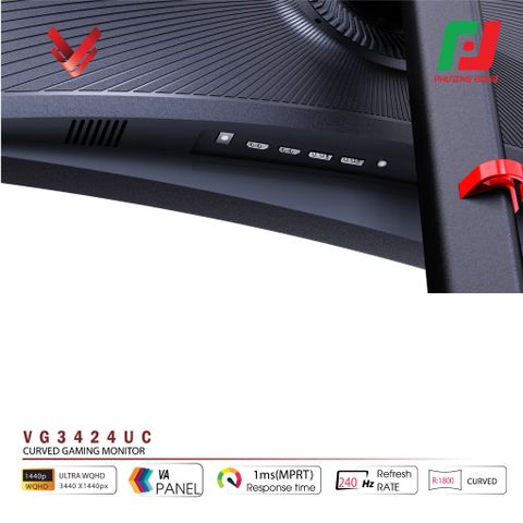  MÀN HÌNH CONG VSP VG3424UC (34INCH| UWQHD| VA| 1800R| HDR| 240HZ| 1MS| FREESYNC) 