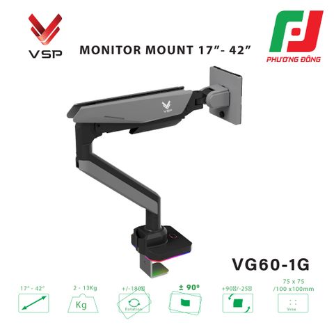  GÍA ĐỠ LCD (ARM MONITOR) VSP TẢI TRỌNG CAO VG60-1G (17