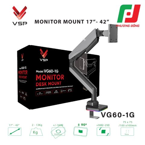  GÍA ĐỠ LCD (ARM MONITOR) VSP TẢI TRỌNG CAO VG60-1G (17
