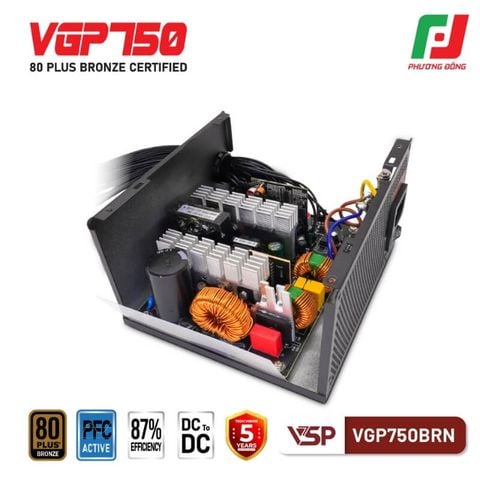  BỘ NGUỒN VSP VGP750BRN - 80 PLUS BROZE - 750W 