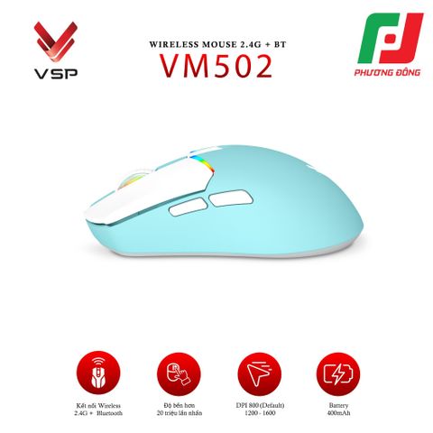  CHUỘT MÁY TÍNH KHÔNG DÂY VSP VM502 