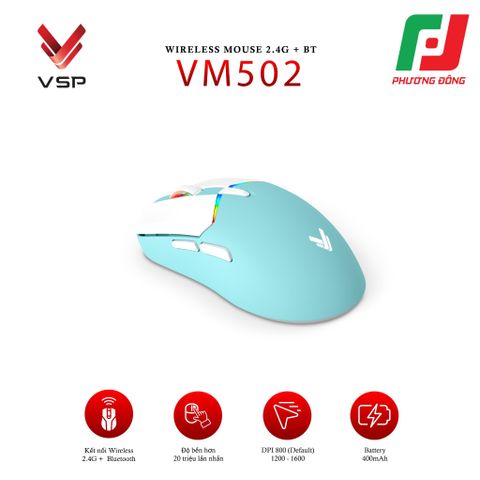  CHUỘT MÁY TÍNH KHÔNG DÂY VSP VM502 