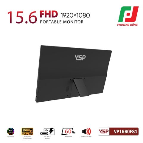  MÀN HÌNH DI ĐỘNG VSP VP1560FS1 (15.6INCH/ IPS/ ELED/ FHD/ 60HZ/ NON-TOUCH) 