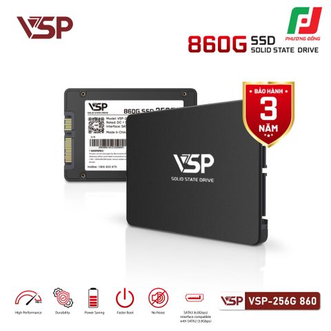  Ổ CỨNG SSD VSP 860G 256GB - BLACK 