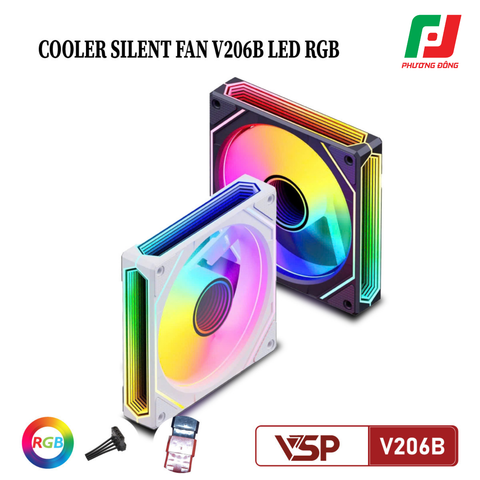  Quạt Tản Nhiệt Case VSP V206B RGB (120MM) 