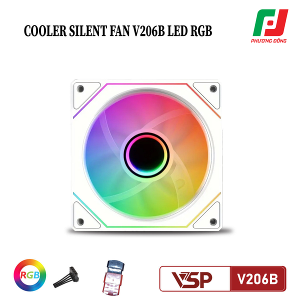  Quạt Tản Nhiệt Case VSP V206B RGB (120MM) 