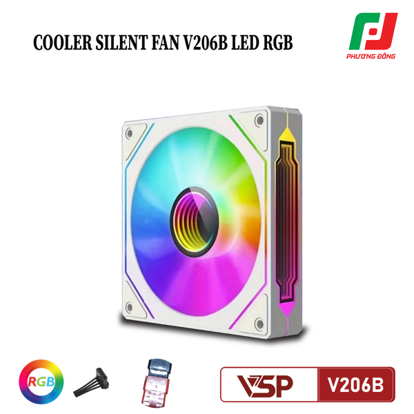  Quạt Tản Nhiệt Case VSP V206B RGB (120MM) 