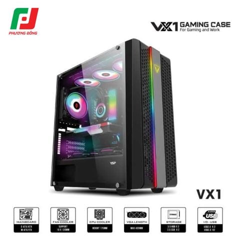  VỎ CASE CHUYÊN WORKSTATION VÀ GAMING VSP VX1 