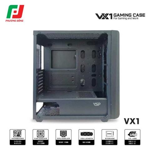  VỎ CASE CHUYÊN WORKSTATION VÀ GAMING VSP VX1 
