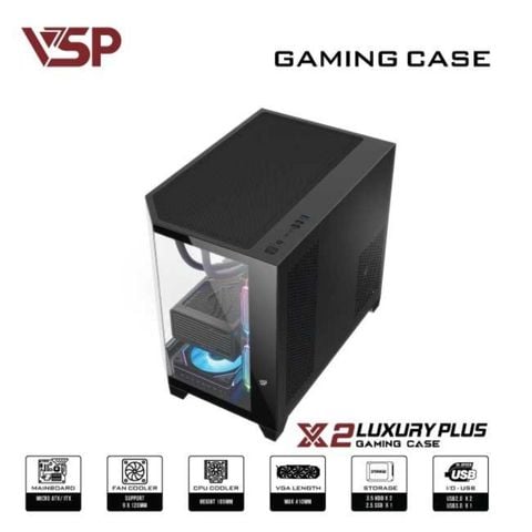  VỎ CASE MÁY TÍNH X2 LUXURY PLUS 