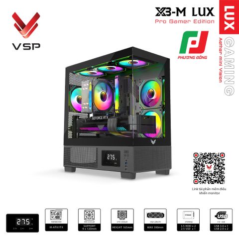  VỎ CASE MÁY TÍNH X3-M LUX 