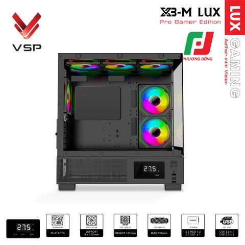  VỎ CASE MÁY TÍNH X3-M LUX 
