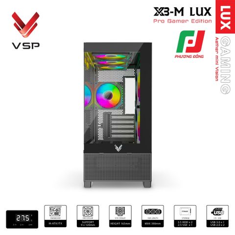  VỎ CASE MÁY TÍNH X3-M LUX 