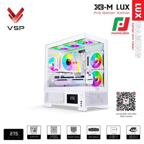  VỎ CASE MÁY TÍNH X3-M LUX 