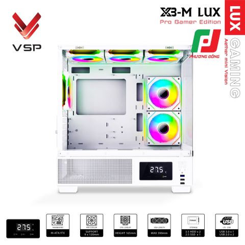  VỎ CASE MÁY TÍNH X3-M LUX 