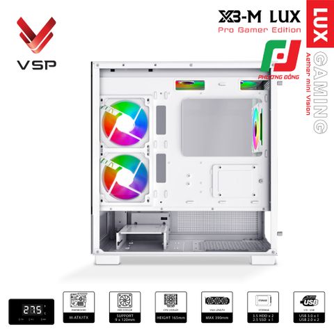  VỎ CASE MÁY TÍNH X3-M LUX 