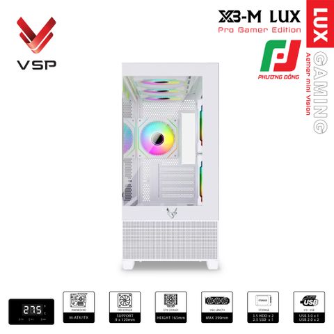  VỎ CASE MÁY TÍNH X3-M LUX 