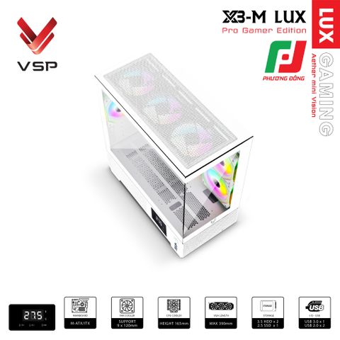  VỎ CASE MÁY TÍNH X3-M LUX 