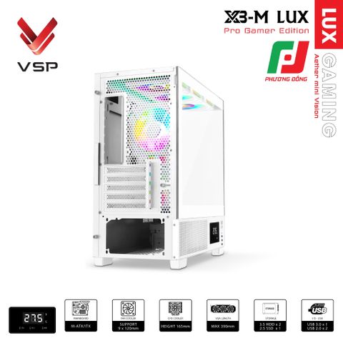  VỎ CASE MÁY TÍNH X3-M LUX 