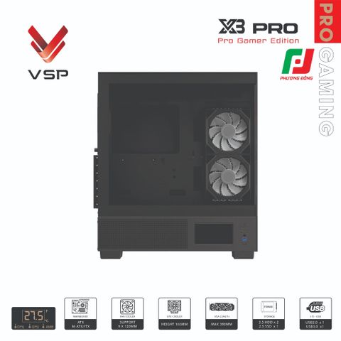  VỎ CASE MÁY TÍNH PRO GAMER EDITION X3 PRO 