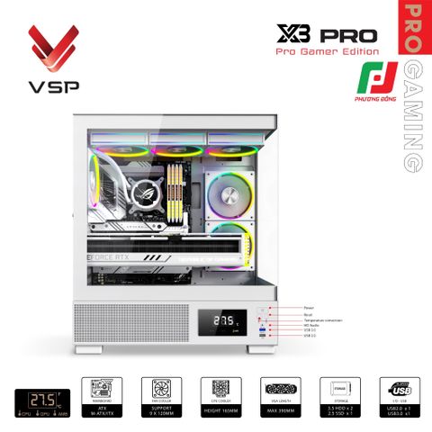  VỎ CASE MÁY TÍNH PRO GAMER EDITION X3 PRO 