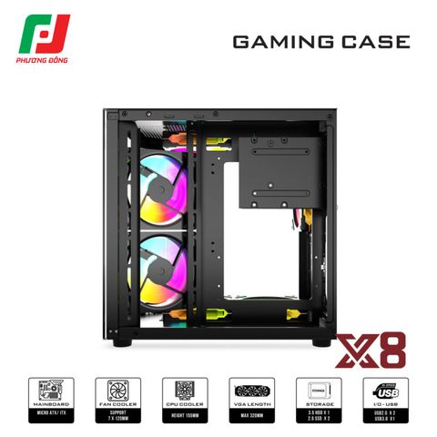  VỎ CASE MÁY TÍNH VSP X8 