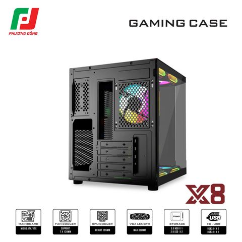  VỎ CASE MÁY TÍNH VSP X8 
