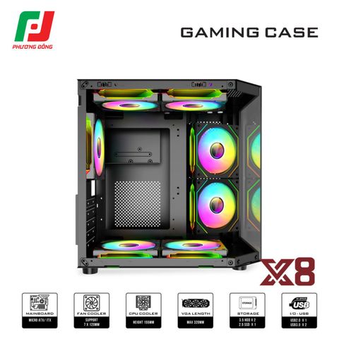  VỎ CASE MÁY TÍNH VSP X8 
