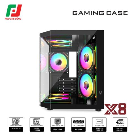  VỎ CASE MÁY TÍNH VSP X8 