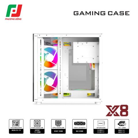  VỎ CASE MÁY TÍNH VSP X8 