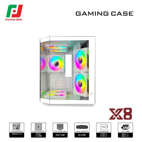  VỎ CASE MÁY TÍNH VSP X8 