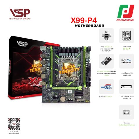  BO MẠCH CHỦ| MAINBOARD VSP X99-P4 