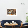  Tranh Màu nước Dưới bóng hoàng thành - họa sĩ Hồ Hưng 