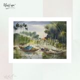  Set Postcard 3E Tác phẩm màu nước, Hồ Hưng, 2020 