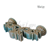  Chân nến 2 bầu hoa dây men xanh vert 