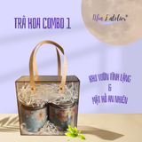  Trà Hoa Combo 1 (Vườn Hoa Tĩnh Lặng & Mặt Hồ An Nhiên, trà Hoa Nghệ Nhân - Vân Nhiên, 2 Hộp thiếc 60gr 